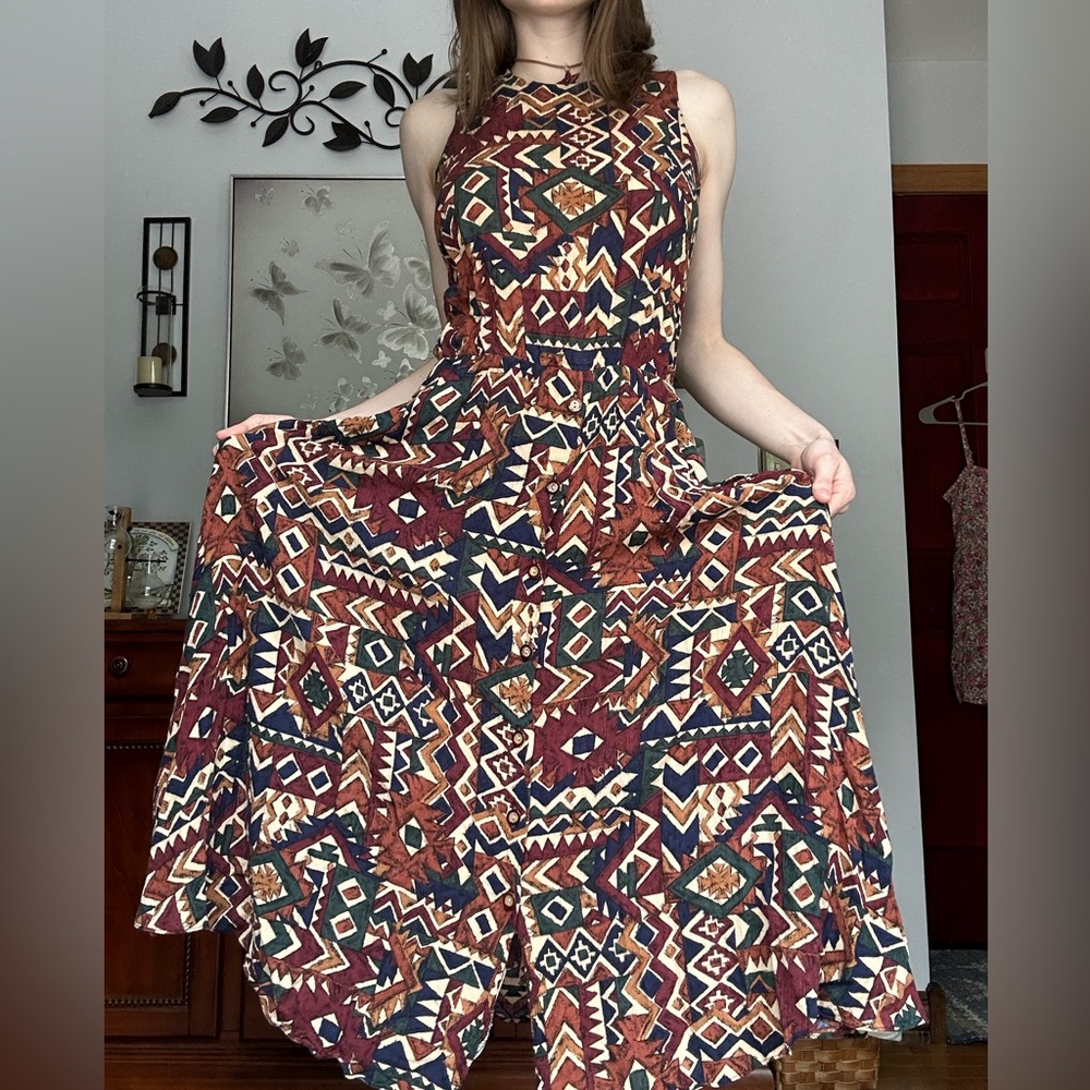 Moda International Long Maxi Dress with Pockets and Elastic Band Around Waist